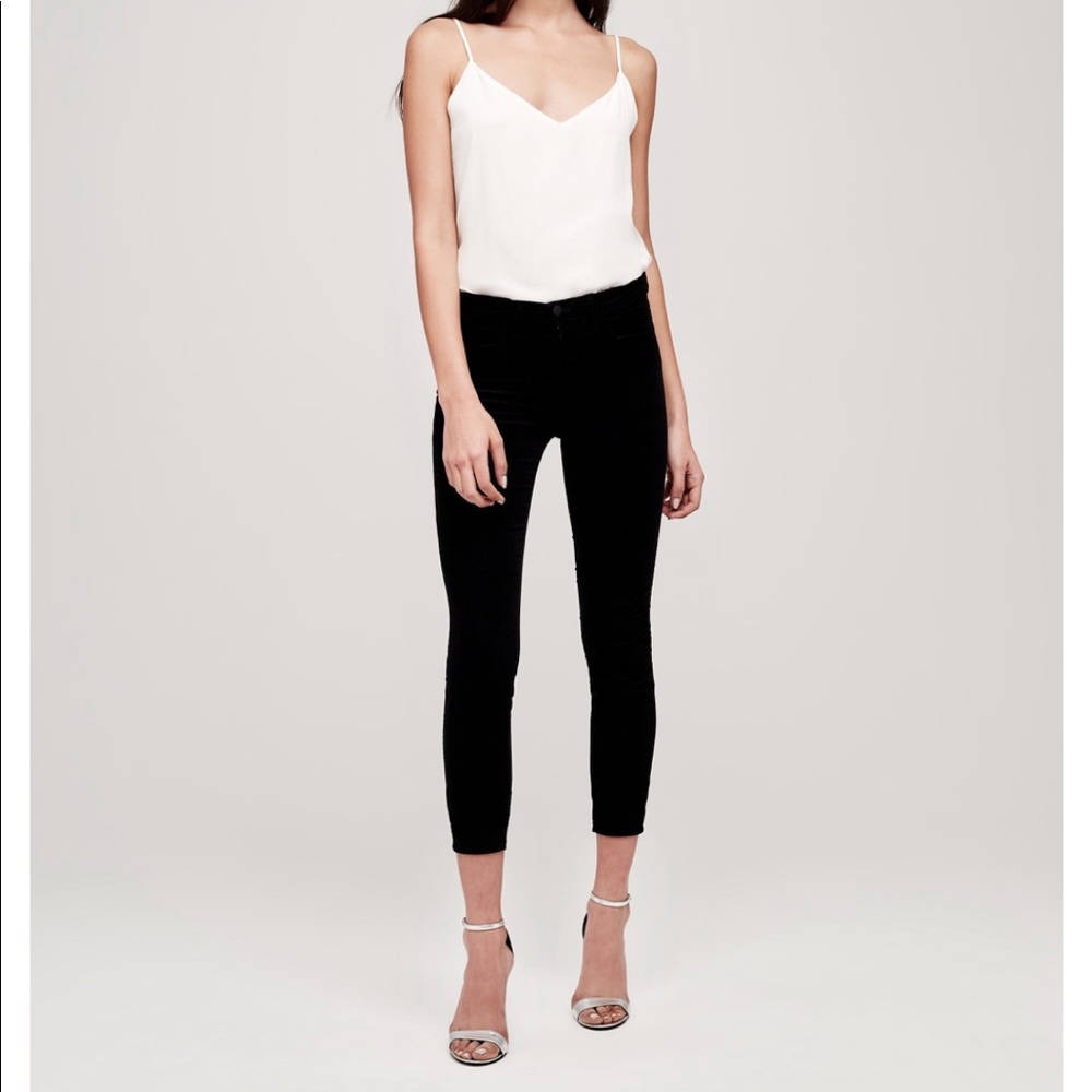 L’Agence Margot Velvet Skinny Jeans